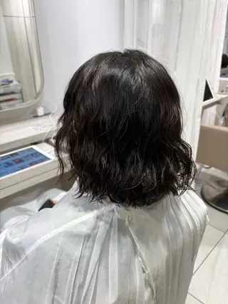 パーマ ハッシュカット 暖色カラー/伊藤菜月のヘアスタイル