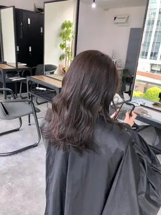 ロング カラー パーマ ヘアアレンジ メンズ キッズ ネイル マツエク・マツパ エビスザキレン／メン ズ／心斎橋🌳のヘアスタイル