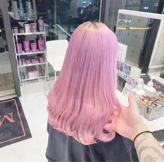 ロング カラー パーマ ヘアアレンジ メンズ キッズ ネイル マツエク・マツパ アイブロウ 💖オタク美容師 ꒰ঌ♡モモ♡໒꒱のヘアスタイル
