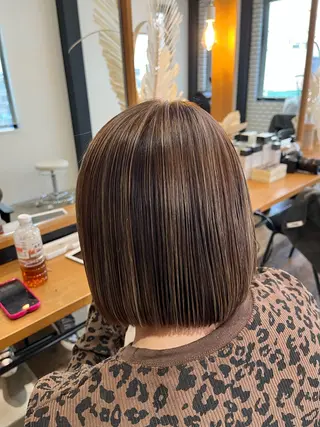 ショート カラー SPUR ふうのヘアスタイル