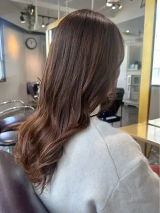 ロング カラー Saki💛心斎橋 レイヤー/艶髪のヘアスタイル