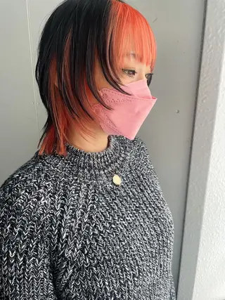 ショート 💜ショート💜 ウルフ、ボブ二色亜美のヘアスタイル