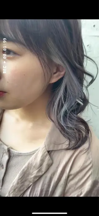 ミディアム マツノ ユウキのヘアスタイル