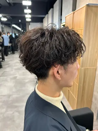 ショート カラー パーマ メンズ メンズ特化 👑YUTAのヘアスタイル