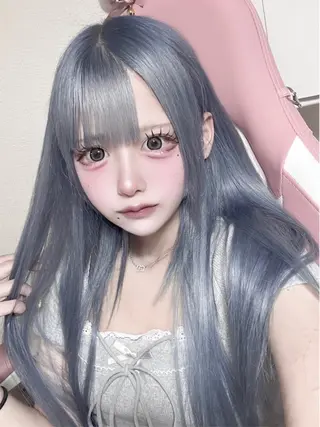 ロング カラー ハイトーンエクステ 🎩カズキ🎩のヘアスタイル
