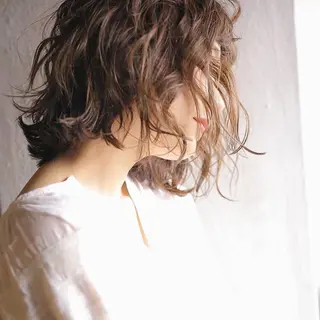 ミディアム カラー 坂本 裕介/パーマのヘアスタイル