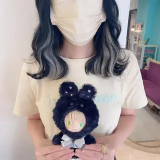 ミディアム カラー インナーエクステ渋谷 🦋KAJIのヘアスタイル