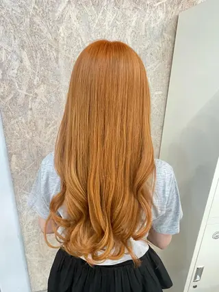 ロング カラー 顔周りレイヤーカット ／Yumiのヘアスタイル