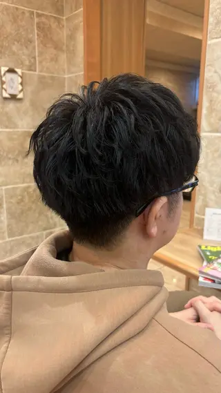 パーマ メンズ 松田 唯叶のヘアスタイル