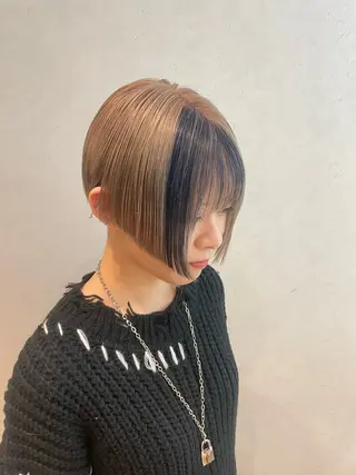 ショート カラー あ あのヘアスタイル