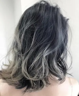 ロング カラー パーマ ヘアアレンジ チビ編み込みエクステ シールEXどぅ〜すのヘアスタイル