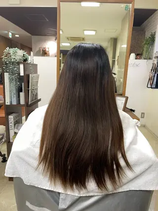 ロング 縮毛・酸性ストレート 特化のヘアスタイル