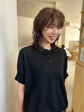 ミディアム 平尾駅直結/徒歩0分 イノセントヘアのヘアスタイル
