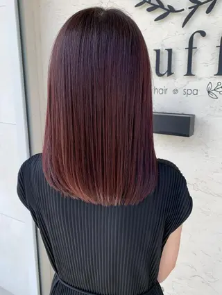 セミロング カラー 昇 ひかる 髪質改善はお任せ◎のヘアスタイル