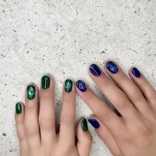 ショート カラー パーマ ヘアアレンジ メンズ キッズ ネイル マツエク・マツパ Salon Ｋのネイルデザイン