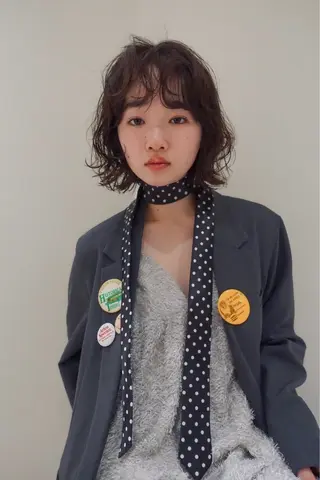 ミディアム パーマ yewscent / konaのヘアスタイル