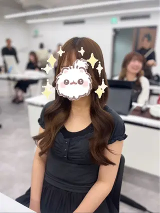 ロング 大塚 華のヘアスタイル