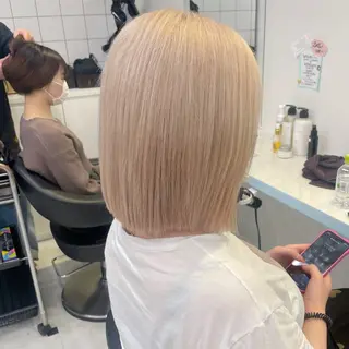 ミディアム カラー 【美髪矯正/絹髪】 🎀hinano🎀のヘアスタイル