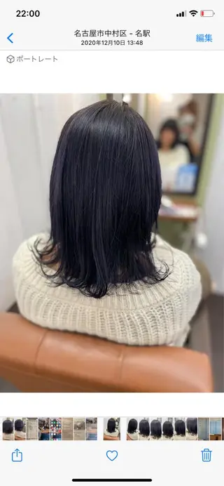 セミロング 久木原 ゆりのヘアスタイル