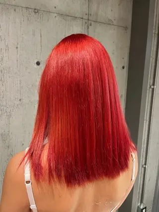 セミロング カラー ヘアアレンジ ボブ×艶カラー 特化・リクト💥のヘアスタイル