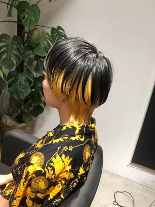 ショート カラー パーマ ✨髪質改善ストレート ×ミニボブ✨萩原 翼のヘアスタイル