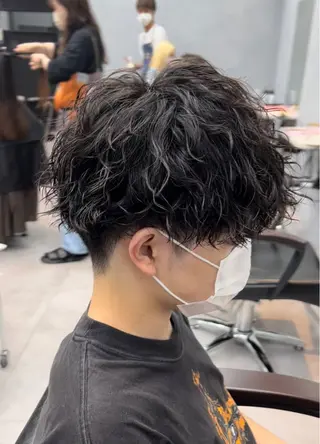 ショート パーマ メンズ 🦩パーマン🦩佐藤 航太のヘアスタイル