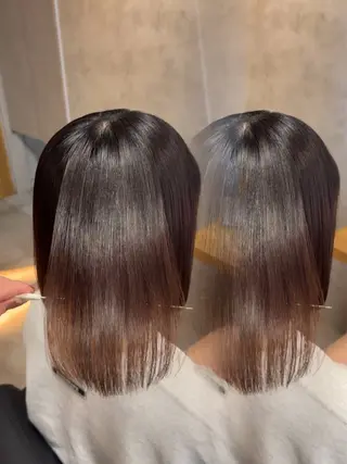 赤みなし ×透明感🫧YUNAのヘアスタイル