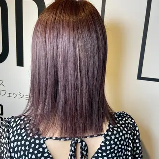 ミディアム カラー 宮下 愛璃紗のヘアスタイル