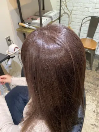 ミディアム カラー 透明感カラー/京橋/ reikoのヘアスタイル