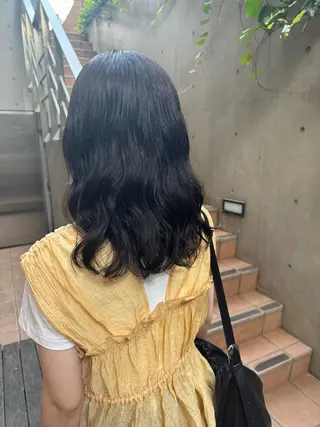 ミディアム 大人可愛い♡コテ巻き パーマ🌼杉田 萌恵のヘアスタイル