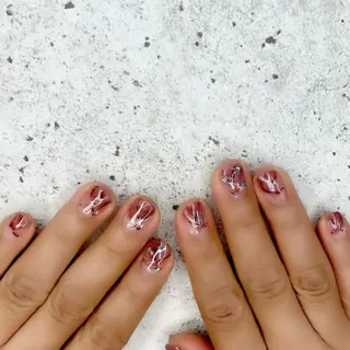 ショート カラー パーマ ヘアアレンジ メンズ キッズ ネイル マツエク・マツパ Salon Ｋのネイルデザイン