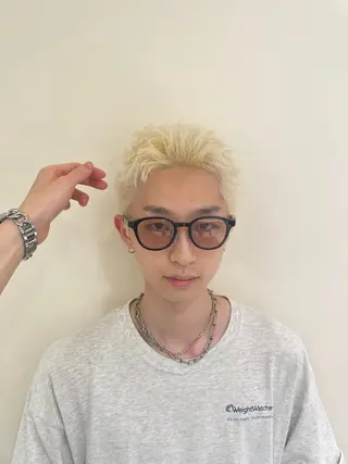 メンズ メンズ縮毛矯正 ブリーチカラー/まやのヘアスタイル