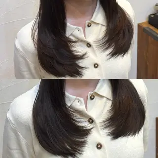 ロング ロングレイヤー ／米澤凌華のヘアスタイル