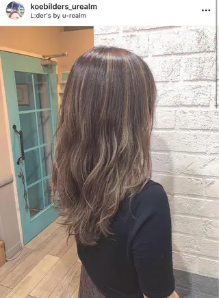 セミロング カラー メンズhair /こえびのヘアスタイル