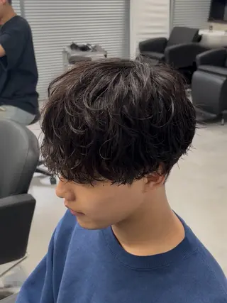 ミディアム メンズ/柏/パーマ/ チハヤのヘアスタイル