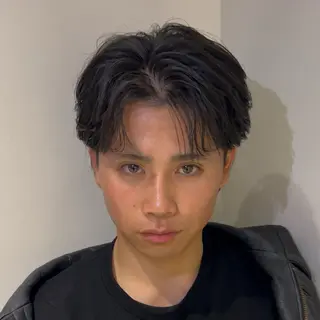 パーマ メンズ 安達 脩人のヘアスタイル