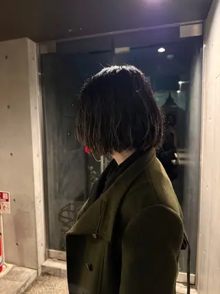 ショート パーマ casi所属・メンズパーマ/ボブ 星本広海のヘアスタイル