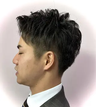 ミディアム パーマ メンズ 横浜 カット全般 大槻のヘアスタイル