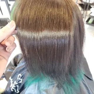 カラー ミディアム 派手髪/ハイトーン/ エクステ✨ユウキのヘアスタイル