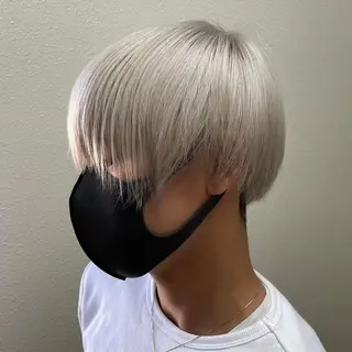 ショート カラー メンズ エクステモデル募集 💗大阪梅田/川上のヘアスタイル