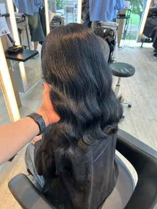 ロング カラー 有働由良／ハイトーン ／韓国メンズヘアのヘアスタイル