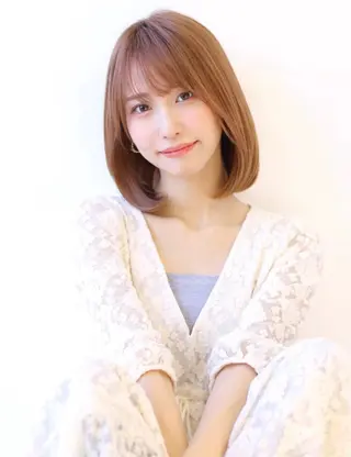 ミディアム 尾前 了守のヘアスタイル