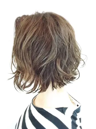 ミディアム カラー 金子 富士のヘアスタイル