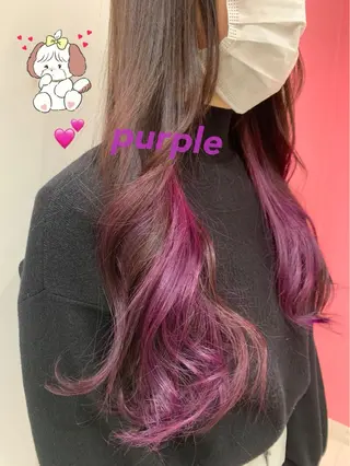 ロング カラー ヘアアレンジ 新宿駅近♡個室 ♡関口三都季🌜のヘアスタイル