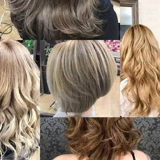 セミロング カラー ヘアアレンジ 池田 景子のヘアスタイル