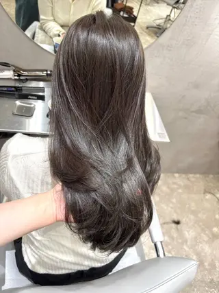 ロング コトネ🫧 韓国風レイヤーカットのヘアスタイル