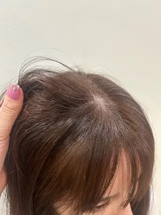 セミロング ベージュ/透明感/ レイヤー/あやか💕のヘアスタイル
