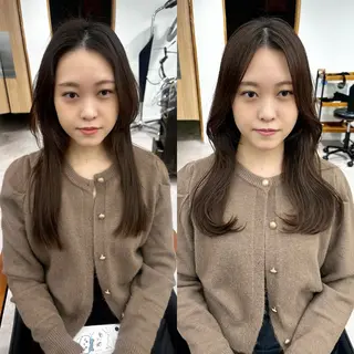 ロング カラー パーマ ヘアアレンジ メンズ キッズ 骨格レイヤーカット 🌿美髪縮毛矯正のヘアスタイル