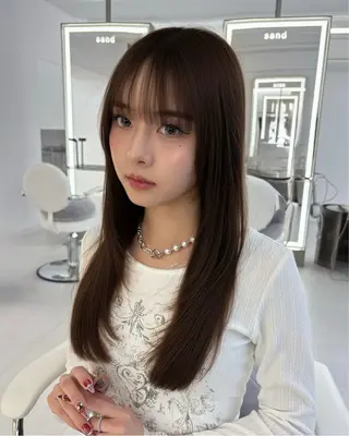 ロング 似合わせレイヤー🌟 巻ける縮毛矯正みつきのヘアスタイル