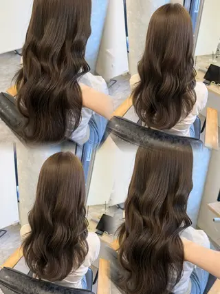 ロング カラー ヘアアレンジ Himawari♡ 柔らかいカラーのヘアスタイル